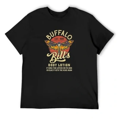 Image of Buffalo Bill Body Lotion Silence Lambs 355 Horror Funny T Shirt M Black