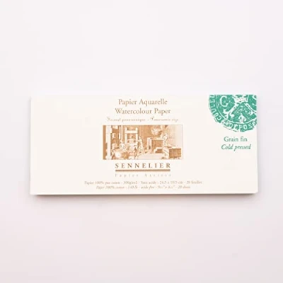Image of Sennelier Watercolor Paper Block 9.5X4.25 Cp