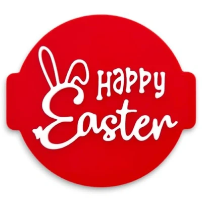 Image of Happy Easter HE25 Embosser/Stamp for Fondant, Icing, Cupcake, Cake, Decoration