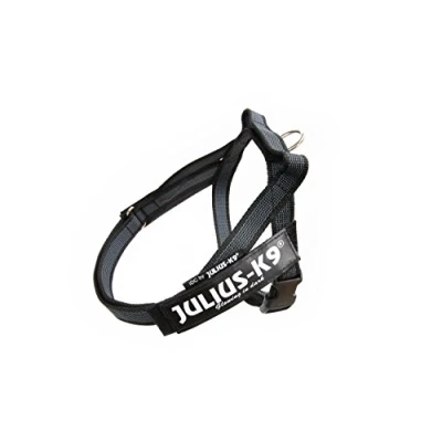 Image of Julius K9, IDC Color &amp; Gray Belt Harness, Size: XS / Mini Mini, Black