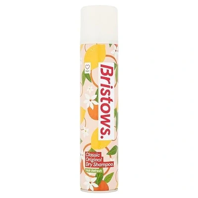 Image of Bristows Classic Original Dry Shampoo, Citrus Fragrance, Refreshes Hair Between Washes, Absorbs Excess Oil Without Drying Out and Scalp, Vegan Friendly, 200 ml