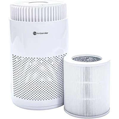 Image of AmbientAir Cyclone AMB100 Air Purifier Quiet &amp; Compact HEPA Filter Small to Eliminate Dust, Odours Allergens