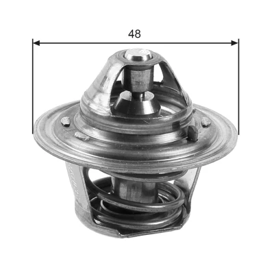Image of 6201247, 91XM8575AA, ERT193 Engine thermostat GATES TH27188G1 88C with gaskets/seals without housing FORD: Escort 6, 5, Galaxy Mk1 MPV