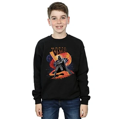 Image of Star Wars Boys Darth Vader Swirling Fury Sweatshirt Black 12 13 Years
