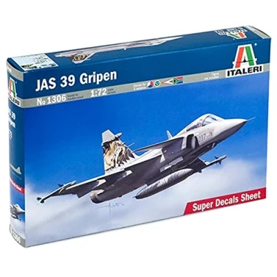Image of Italeri ITA1306 Jas 39 Gripen Aircraft Model kit, Multi, 195mm Length
