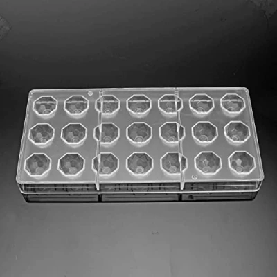 Image of Binwat 21 Grid Chocolate Candy Mold PC Polycarbonate Making Mould (Diamond)