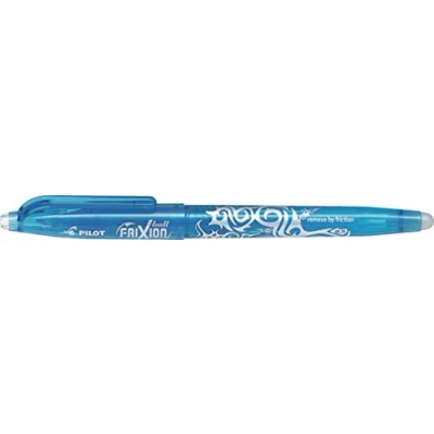 Image of Pilot Frixion Erasable Rollerball Pen Fine 0.5mm Tip Light Blue, Box of 12