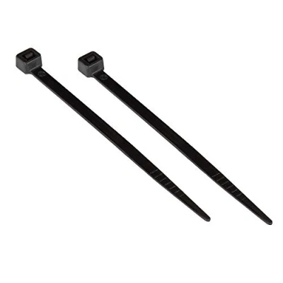 Image of Good Connections® Cable Ties 150 mm x 3.6 Set of 100 Black UL, UV Resistant, Weather Resistant for Outdoor Use, 40 C to +85