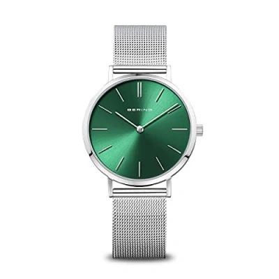 Image of BERING Women Analog Quartz Classic Collection Watch with Stainless Steel Strap &amp; Sapphire crystal 14134 008