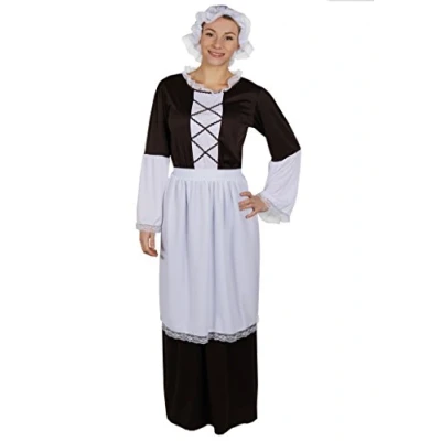 Image of I Love Fancy Dress ILFD4048XL Ladies Tudor Maid Costume (X Large)