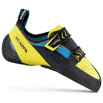 Image of Scarpa Men&#039;s Vapor V Climbing Shoes, Ocean Yellow FR, 6 UK