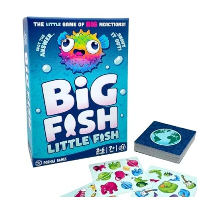 Image of Big Fish Little Game Fast Fun Family Card Of Quick Reactions! For Kids, Teens, and Adults Ages 7+ 2 6 players