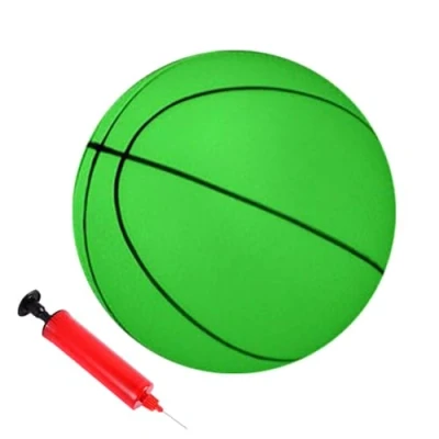 Image of jiyun in the Dark Basketball, Basketball Fluorescence Basket Ball with Pump, Green Light up LED Night Reflective