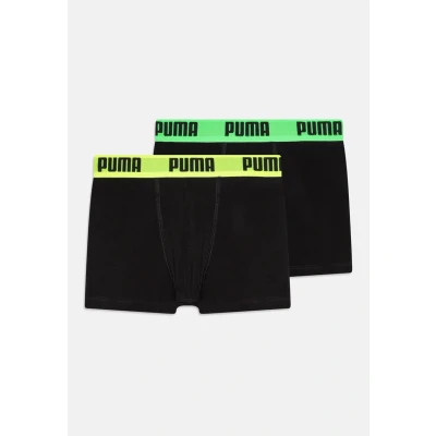 Image of Puma BOYS Everyday Basic 2 PACK Pants Black for kids, Size: 176,