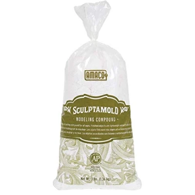 Image of Amaco Plaster Sculptamold Modeling Compound 3lb White