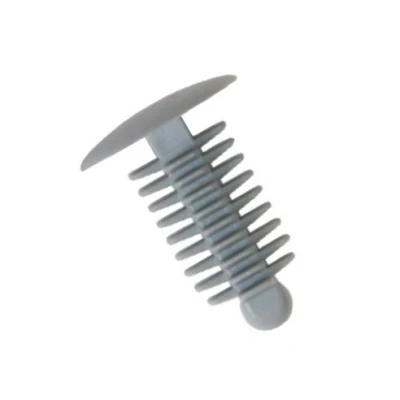 Image of Fir Tree Trim Clips Grey 9 10mm hole 24mm head x25 FREE FIRST CLASS UK POSTAGE!