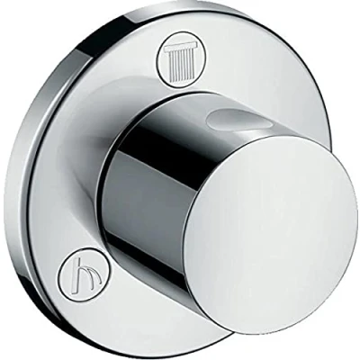 Image of hansgrohe 15932000 Shut Off/Diverter Valve S Trio/Quattro, Chrome, Silver