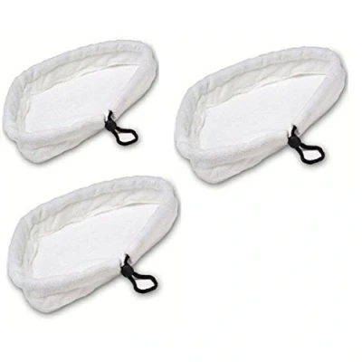 Image of Malayas 3PCS Universal Washable Triangular MicroFiber Cleaning Pad Cover Cloths for Steam Mops,Home Clean Mop reusable Replacement Pads