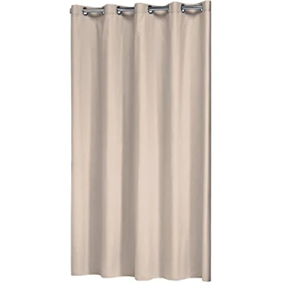 Image of Sealskin Coloris Shower Curtain, Polyester, Cotton, Ecru, 180 x 200 cm
