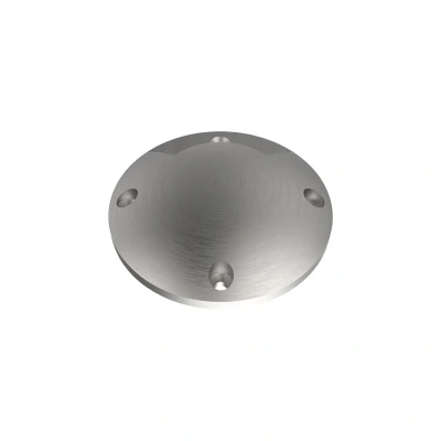 Image of Single Outlet Round Stainless Steel Bezel Kosnic Atri