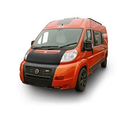 Image of AB3 00597 Full Bonnet Bra compatible with FIAT Ducato Peugeot Boxer Citroen Jumper 2006 2014 STONEGUARD PROTECTOR TUNING