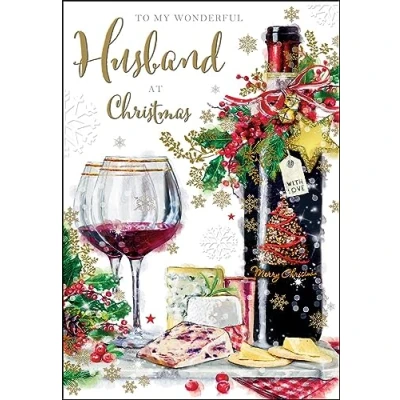 Image of Jonny Javelin Wonderful Husband At Christmas Card