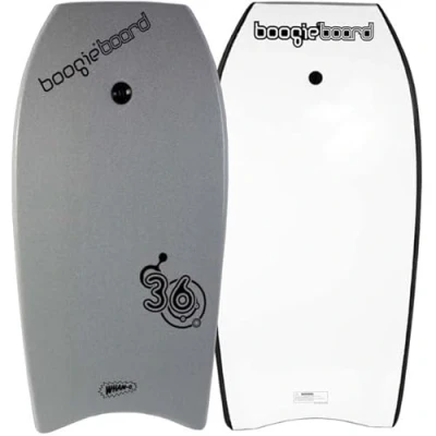 Image of Boogie®Board 36 with Leash Lightweight Premium Body Board Phuzion Core, HDPE Slick Bottom Great Surfing for Kids Teens and Adults