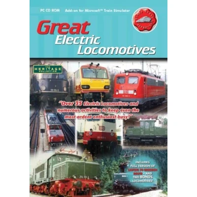 Image of Great Electric Locomotives Add On for MS Train Simulator (PC CD)