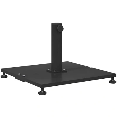 Image of vidaXL Outdoor Umbrella Bases Black 45 x 31 cm Steel