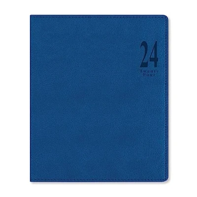Image of Letts Milano Quarto vertical week to view 2024 diary with appointments blue