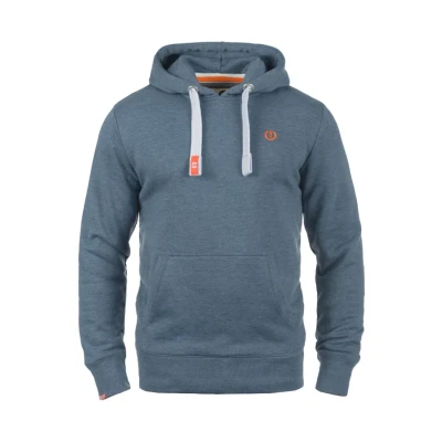 Image of Solid Sdbennhood Hoodie, Men&#039;s, Size: Small, Grey blue