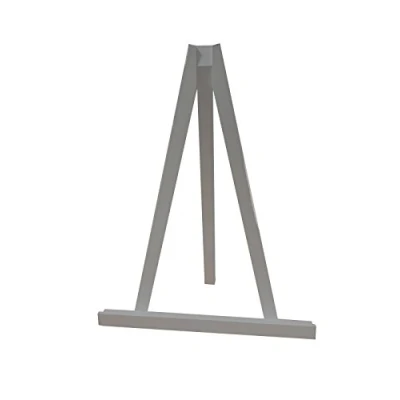 Image of Heavy Duty Wood Table top Easel 50 CM Greco Tripod A1 Display Easels Picture Holder Stand (Silver)