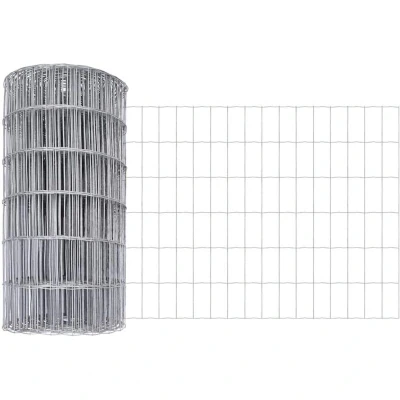 Image of vidaXL Euro Fence 0.4x50 m Galvanised Steel