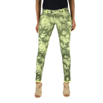 Image of Met Womens Trousers X Gefer Yellow Cotton Size 27 (Waist)