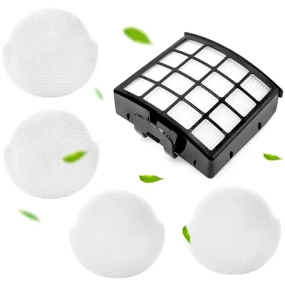 Image of Sponge Filter Cleaning Set for Shark Lift Away Bagless Upright NZ850UK Vacuum Cleaner Accesories (1 Filter, 4 Filter)