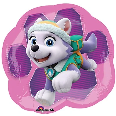 Image of Amscan Anagram 3426901 Paw Patrol Skye and Everest Foil SuperShape Balloon 25 Inch