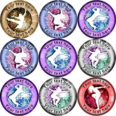Image of 144 Personalised Dance 30mm Reward Stickers for Dancing Teachers, Parents
