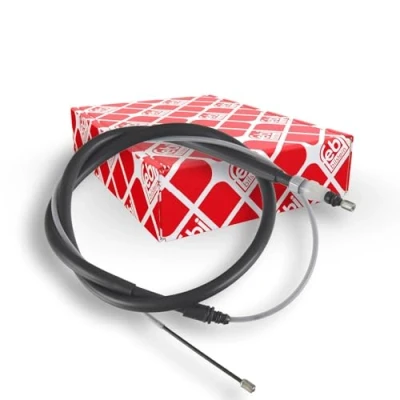 Image of 9684567680 Brake Cable FEBI BILSTEIN 107924 Left Rear, Right Rear 1910mm PEUGEOT: 207 Hatchback, SW, CC