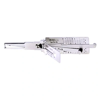 Image of QiDAi HU66 Lock Pick and Decoder Tool,Hu66 v.3 2 in 1 Locksmith Tool for Auto,Multifunctional Vehicle Maintenance Tools
