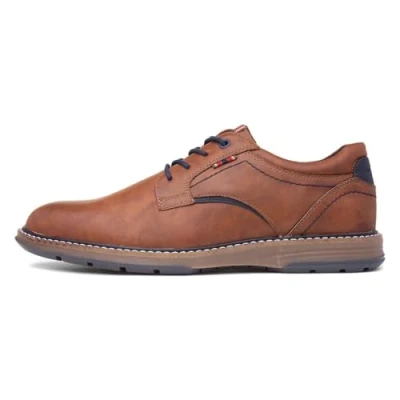 Image of Relife Mikey Mens Tan Lace Up Shoe Size 9 UK Brown
