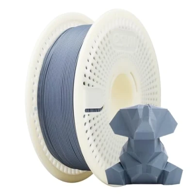 Image of eSUN Matte PLA Refill Filament and Spool Kit, Spoolless 1.75mm Removable eSpool+, 1KG (2.2 LBS) 3D Printing for Printers,Deep Grey