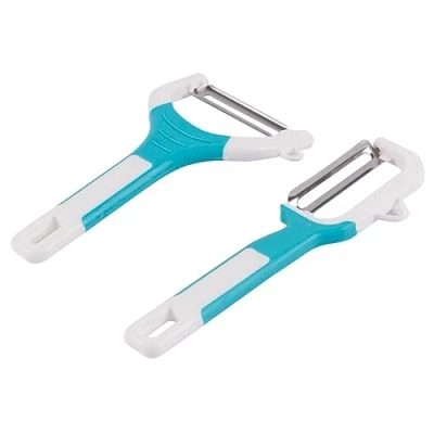 Image of 2pc Blue Stainless Steel Fruit &amp; Vegetable Peeler Set By Ashley