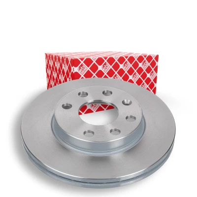 Image of 90008006, 90121445 Brake disc FEBI BILSTEIN 02806 Front Axle 236mm 20mm 4 Hole 100mm internally vented Coated VAUXHALL: Corsa Mk1, Astra Mk2 CC