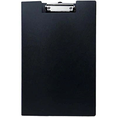 Image of 5 x Standard PVC A4 Size Foolscap Black Clipboards