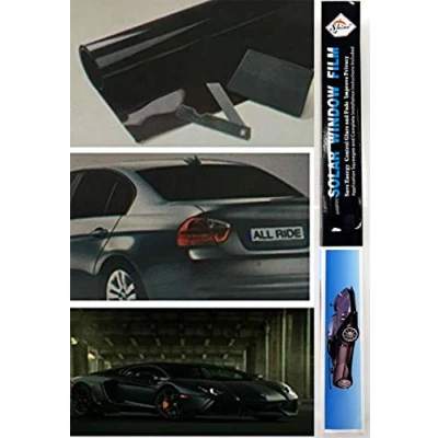 Image of Shine D.BLACK Car Van Limo Window Tint Film Reduce Sun Glare Universal Fit 3m x 50cm Kit