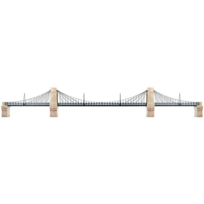 Image of Hornby R8008 OO Gauge Grand Suspension Bridge Model Railway Accessories, Miniature Diorama Scenery for Train Sets Lifelike Scale 1:76