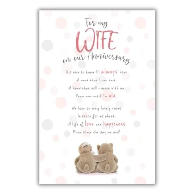 Image of Emotional Rescue Wife Anniversary Card,Multi,159mmx235mm