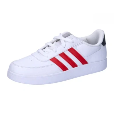 Image of adidas Breaknet Lifestyle Court Lace Shoes Tennis, Cloud White/Better Scarlet/Carbon, 1 UK