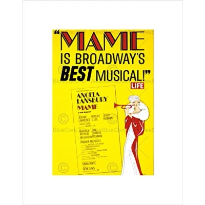 Image of Wee Blue Coo Advert Theatre Stage Musical Mame Lansbury Broadway Wall Art Print
