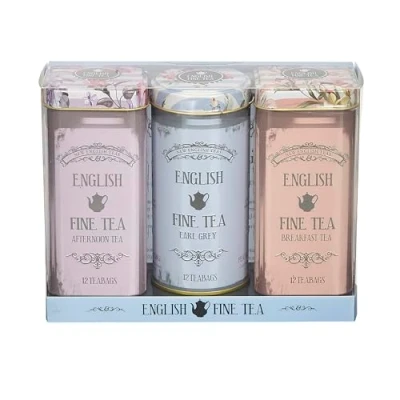 Image of New English Teas Floral Tea Tin Teabag Selection Gift RS36